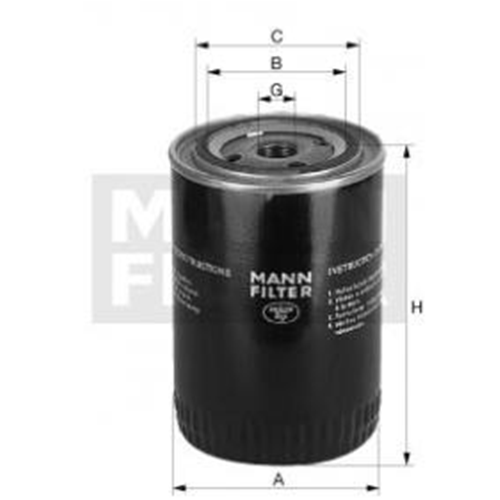 MANN-FILTER Filtro, Sistema idraulico di lavoro W 940/51