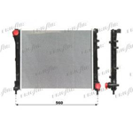 RADIATORE ACQUA MOTORE COMPATIBILE CON FIAT 500 1.3 MULTIJET 07> FORD KA 09>