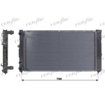 RADIATORE ACQUA MOTORE COMPATIBILE CON AUDI A4 A6 SKODA SUPERB VW PASSAT
