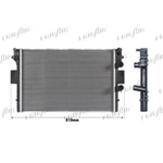 RADIATORE RAFFREDDAMENTO ACQUA MOTORE COMPATIBILE CON IVECO DAILY III CASSONE PIANALE