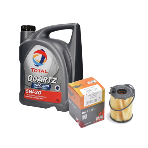 529E5W30 - Olio motore per auto TOTAL QUARTZ INEO ECS 5W30 5l e Filtro olio  CHAMPION (529E5W30) - Champion (Filtri e tagliandi - Kit filtri e kit  tagliando); 529E5W30