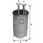 UFI Filtro carburante 24.ONE.01