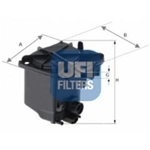 UFI Filtro carburante 24.027.00