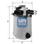 UFI Filtro carburante 24.095.01