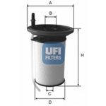 UFI Filtro carburante 26.052.00