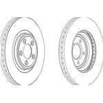 FERODO Disco freno PREMIER Assale anteriore, Ø: 326mm, ventilato DDF1702