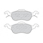 KIT PASTIGLIE FRENO ANTERIORI FERODO PER FORD FOCUS I° SERIE 1.8 TDCI TDI DIESEL TDDI 