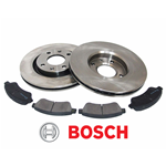 Coppia dischi freno anteriori e pastiglie freno anteriori BOSCH (DPF7945)