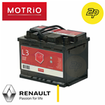 BATTERIA AVVIAMENTO ORIGINALE MOTRIO RENAULT L3 12V 70AH 620A (BM16930)