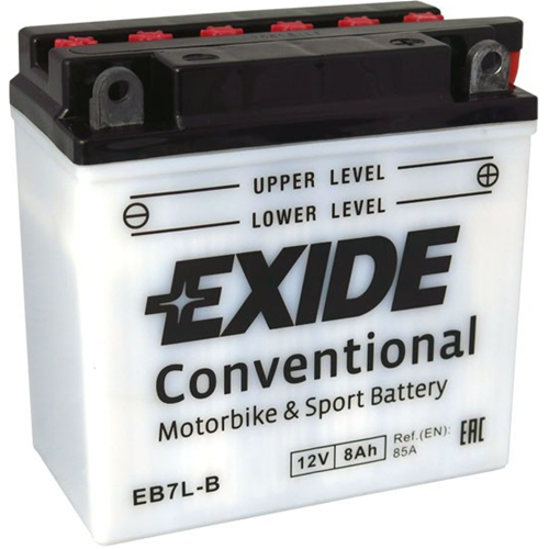 EB7L-B - Batteria moto EXIDE EB7L-B 8AH YB7L-B HONDA MBK PEUGEOT YAMAHA -  Exide (Impianto elettrico - Batterie Moto); EB7L-B