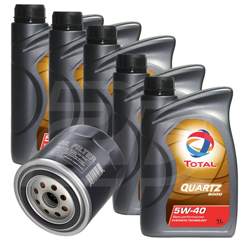 Olio motore TOTAL QUARTZ 9000 5W40 5 litri + Filtro olio 5W405065/fo