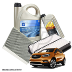 Kit tagliando auto, kit due filtri e 6 litri olio motore Opel GM 5W30 (PR5501/19)