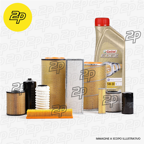 KIT TAGLIANDO VW GOLF V (1K1) 1.9 TDI 77KW 105CV DAL 2003 AL 2009 + CASTROL 5W30