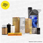 KIT TAGLIANDO FILTRI + OLIO GM 10W40 OPEL CORSA D 1.0 48KW 65CV DAL 2011 ->
