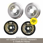 KIT MASSE FRENANTI COMPLETE DI TAMBURI POSTERIORI PER LANCIA YPSILON 1.2, 1.4, 1.3 MULTIJET