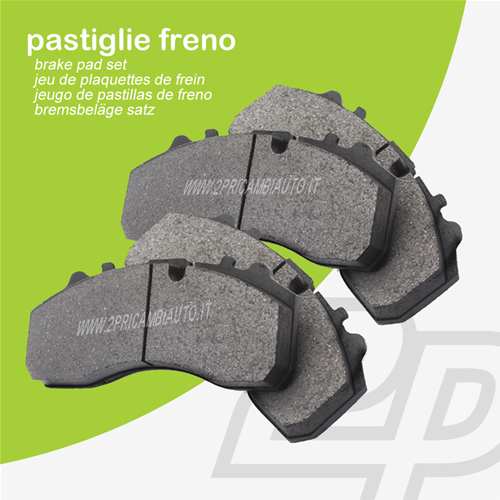 P-FRES079 - Pastiglie freno pasticche freni Anteriori IVECO Daily II -  2PARTS (Impianto frenante - Pastiglie freno); P-FRES079