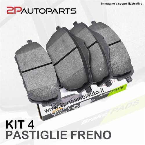 P-FRES014 - Pastiglie freno Posteriori ALFA ROMEO 147,156,166,156  Sportwagon,GT LANCIA Lybra - 2PARTS (Impianto frenante - Pastiglie freno);  P-FRES014