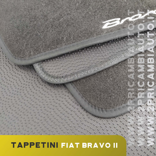 Fiat Tappetini in Moquette Nera con Logo Originali Panda 1 Pin