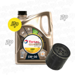 KIT FILTRO OLIO PEUGEOT RANCH Combispace (5F) 2.0 HDI (66Kw) + TOTAL INEO 5W30