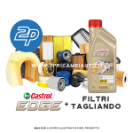 KIT TAGLIANDO OLIO MOTORE CASTROL EDGE 5W-30 + 4 FILTRI MAZDA 5 (CR19) 2.0 CD