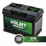 BATTERIA AVVIAMENTO VOLBIT START&STOP EFB 70AH 650A 275 x 175 x 190 MM