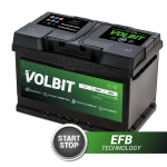 BATTERIA AVVIAMENTO VOLBIT START&STOP EFB 80AH 800A 315 x 175 x 190 MM