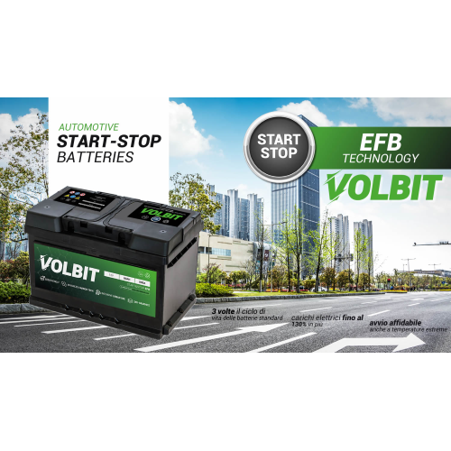 VOL1020EFB80 - BATTERIA AVVIAMENTO VOLBIT START&STOP EFB 80AH 800A 315 x  175 x 190 MM - VOLBIT (Impianto elettrico - Batterie); VOL1020EFB80