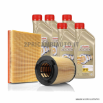 KIT TAGLIANDO FILTRO ARIA + FILTRO OLIO 5 LITRI CASTROL EDGE 5W30 VW POLO 9N 1,4 TDI