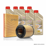 KIT TAGLIANDO FILTRI ARIA + OLIO CON CASTROL BMW SERIE 5 F10 F11 518 520 525 530 D