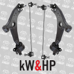 KIT 4PZ BRACCI BRACCETTI OSCILLANTI DESTRO E SINISTRO + BIELLETTE BARRA FORD FOCUS I DAL 1998 AL 2007