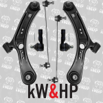 KIT 6PZ BRACCI ANTERIORI, BIELLETTE E TESTINE STERZO FIAT SEDICI (FY_), SUZUKI SX4 (EY, GY)