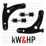 KIT 4 PEZZI COPPIA BRACCETTI + STABILIZZATORI ANT. DX/SX COMPATIBILE CON TOYOTA AYGO, CITROEN C1, PEUGEOT 107