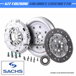 KIT FRIZIONE VOLANO E CUSCINETTO PER AUDI A3 SEAT SKODA VOLKSWAGEN GOLF V-VI 1.6 1.9 TDI SACHS