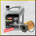 KIT TAGLIANDO FORD 5W30 5LT FILTRO OLIO PER C-MAX FIESTA V VI FOCUS III 1.4 1.5 1.6 TDCI