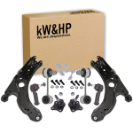 KIT 10PZ COPPIA BRACCI BRACCETTI TRAPEZI OSCILLANTI + BIELLETTE + TESTINE STERZO VW GOLF IV AUDI A3 SEAT LEON