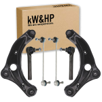 KIT 6PZ BRACCI BRACCETTI OSCILLANTI ANTERIORI+BIELLETTE+TESTINE STERZO PER NISSAN MICRA V (K14)