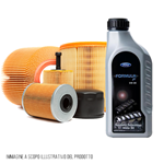 Kit tagliando auto, kit quattro filtri e 4 litri olio motore Ford Motorcraft 5W30 (KF0002/fo)