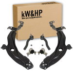 KIT 6PZ COPPIA BRACCI, TESTINE BARRA ACCOPPIAMENTO E SUPPORTI BARRA STABILIZZATRICE FIAT DOBLO 119 223