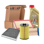 KIT TAGLIANDO 4 FILTRI + 5LT OLIO MOTORE 5W-30 PER VW GOLF 7 VII 1.6 2.0 TDI GTD