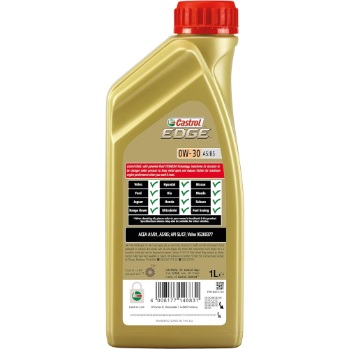 OLIO MOTORE BENZINA DIESEL CASTOL EDGE 0W30 1LT