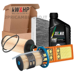 KIT TAGLIANDO FILTRI + 5LT OLIO SELENIA 0W30 PER ALFA ROMEO GIULIA STELVIO 2.2 D