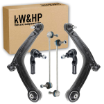 KIT 6PZ BRACCI BRACCETTI BIELLETTE TESTINE ANTERIORI PER TUTTE LE FIAT 500 E 500C DAL 2007>