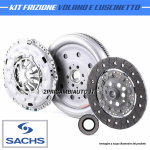 KIT FRIZIONE VOLANO BI-MASSA E CUSCINETTO SACHS VW POLO 2014/02-2017/12 6R1, 6C1 1.4 TDI