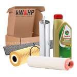 KIT TAGLIANDO 4 FILTRI E 6 LITRI DI OLIO MOTORE 5W30 COMPATIBILE CON BMW 320D E91 163CV