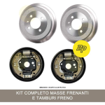 KIT MASSE FRENO PIATTI FRENO GANASCE CILINDRETTI E TAMBURI PER FIAT PANDA (141) 4x4 