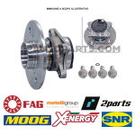 KIT CUSCINETTO CON MOZZO RUOTA POSTERIORE CITROEN C1 TOYOTA AYGO PEUGEOT 107 108