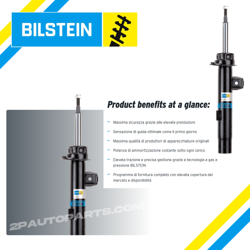 KIT 4 AMMORTIZZATORI A GAS BILSTEIN B4 SMART FORTWO 451 0.8 CDI 1.0 COUPÈ CABRIO