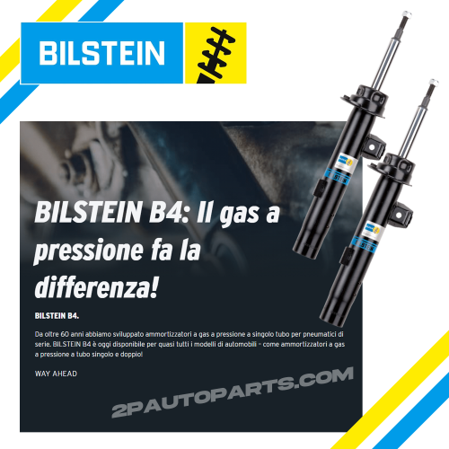 KIT 4 AMMORTIZZATORI A GAS BILSTEIN B4 SMART FORTWO 451 0.8 CDI 1.0 COUPÈ CABRIO