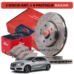 KIT DISCHI E PASTIGLIE FRENO ANTERIORI RAICAM PER MERCEDES CLASSE A W176