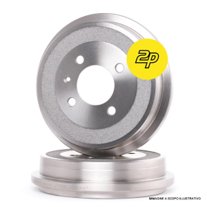 KIT MASSE FRENANTI + TAMBURI FRENO POSTERIORI COMPATIBILE CON LANCIA YPSILON 1.2